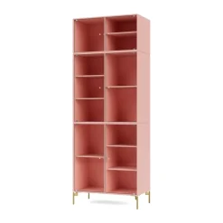 Vitrine Ripple IV 69,6x187,2x38 cm, Ruby-pieds Brass