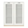 Vitrine Snö E, White,support en bouleau, dj.30 cm